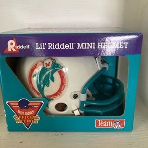 1994 Miami Dolphins Vintage Mini Riddell NFL Team Helmet.